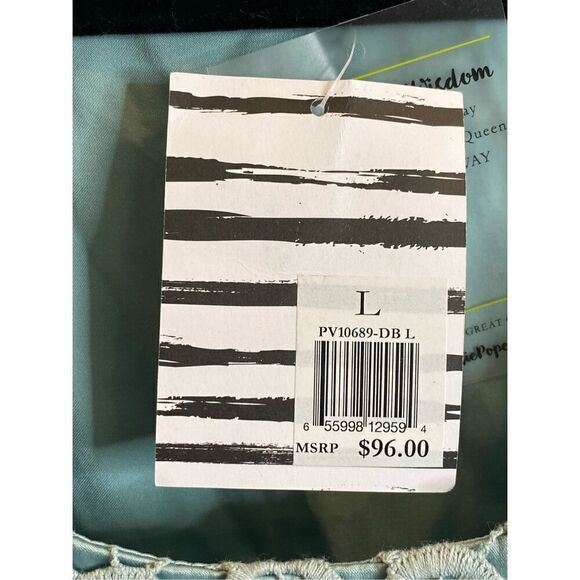 Pip & Vine by Rosie Pope Light Blue Lace Shift Dress Maternity Size L NWT - Picture 8 of 10